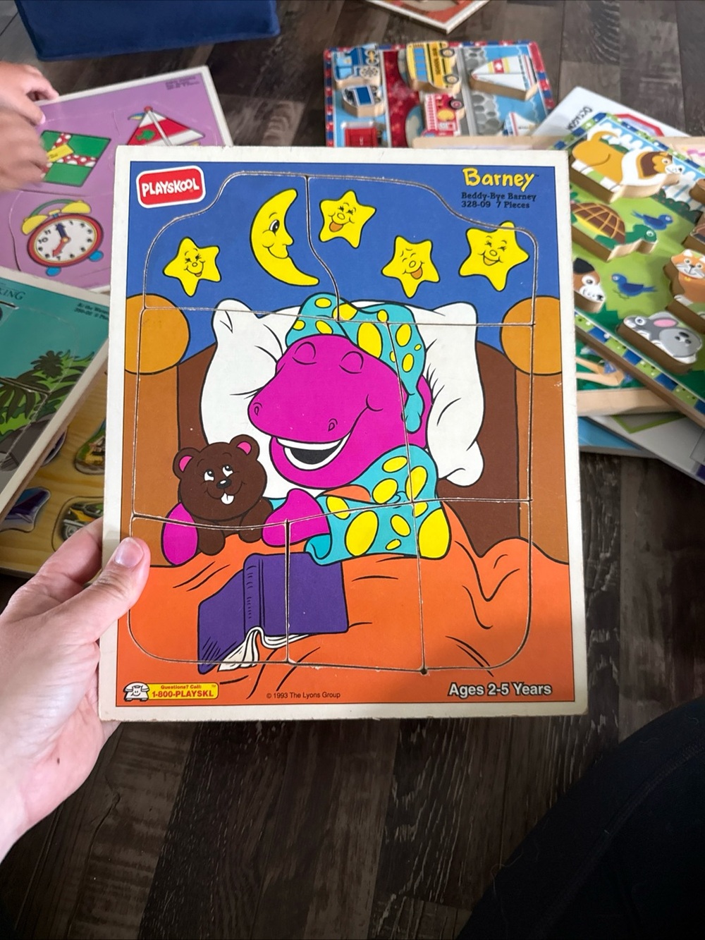Vintage playskool  Barney and Disney Puzzle Boards - Assorted Kids Toy Puzzles - Picture 7 of 8